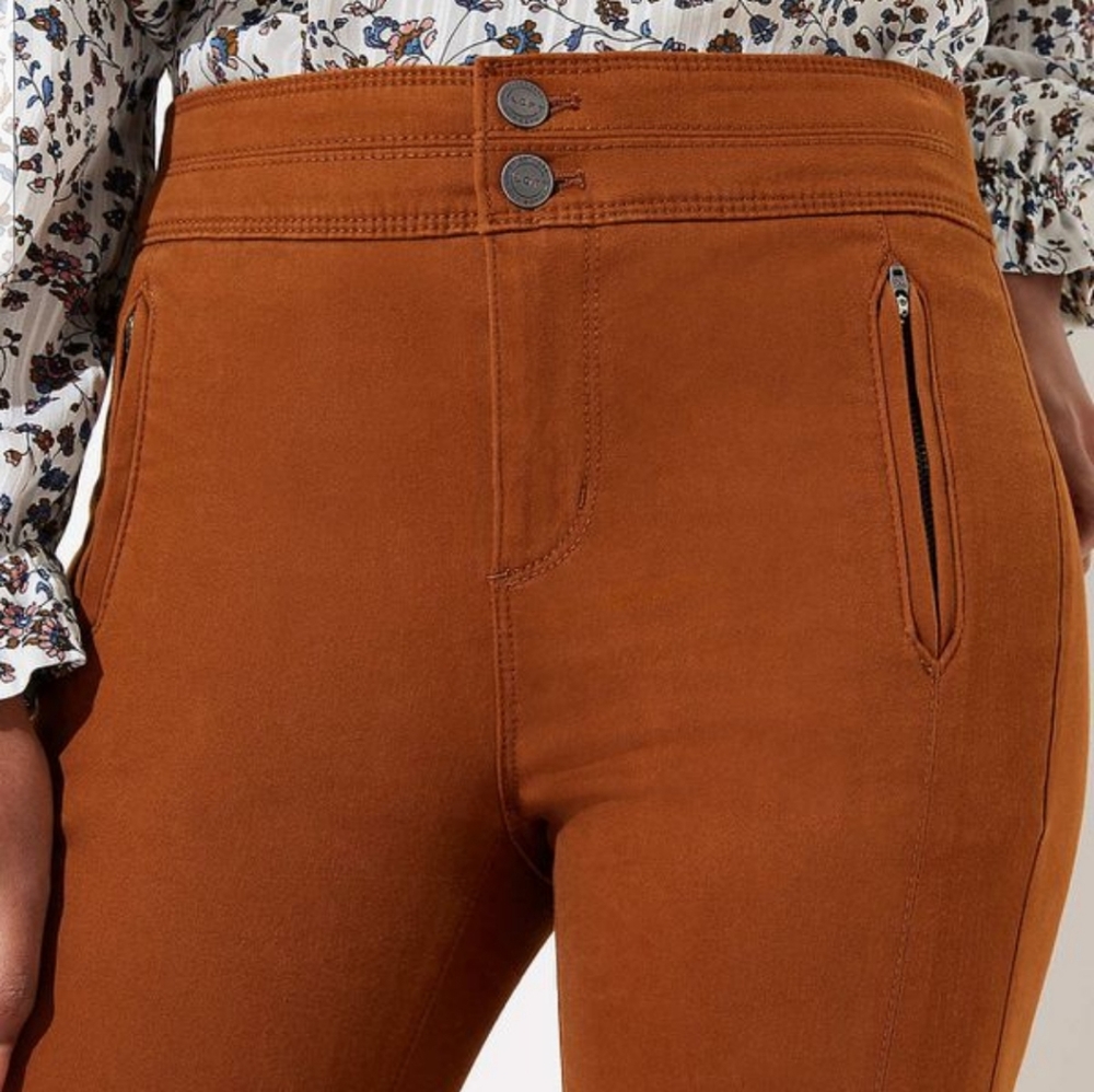 NEW Pants, Petite High Waist Skinny Sateen 10P/30